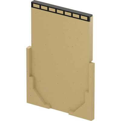 Aco V200g Lukket Endevæg Til V200g 200 Mm Render M/stbj.Karm Aco V200g Lukket Endevæg Til V200g 200 Mm Render M/stbj.Karm