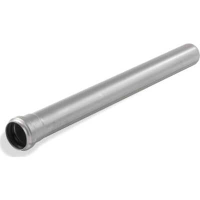 Aco 50 X 1000 Mm Rustfrit Afløbsrør Med Muffe, Aisi 304 Aco 50 X 1000 Mm Rustfrit Afløbsrør Med Muffe, Aisi 304