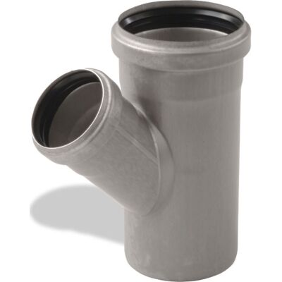 Aco Pipe Grenrør, Ø110x75 Mm, 45°, Rustfrit Stål Aco Pipe Grenrør, Ø110x75 Mm, 45°, Rustfrit Stål