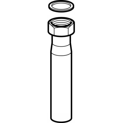 Geberit Model 152.108.16 Rørtilslutning - Diameter 40mm, 1 1/2" bøjning, 20cm Geberit Model 152.108.16 Rørtilslutning - Diameter 40mm, 1 1/2" bøjning, 20cm
