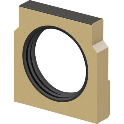 Aco V100g Endevæg Med 110 Mm Udløb T/0. Render M/støbejernskarm Aco V100g Endevæg Med 110 Mm Udløb T/0. Render M/støbejernskarm