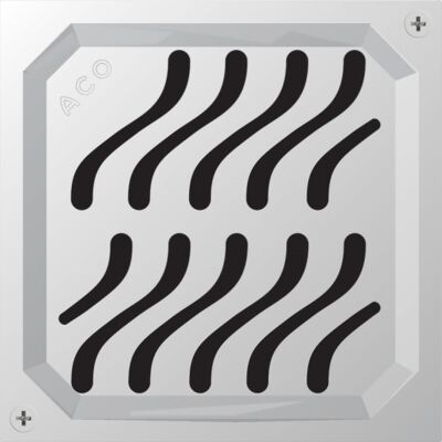 Aco Eg150 Flag Afløbsrist, Rustfrit Stål Aco Eg150 Flag Afløbsrist, Rustfrit Stål