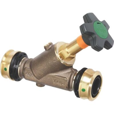 Viega Easytop Skråsædeventil, Brugsvand, Varme, 40 Mm Viega Easytop Skråsædeventil, Brugsvand, Varme, 40 Mm