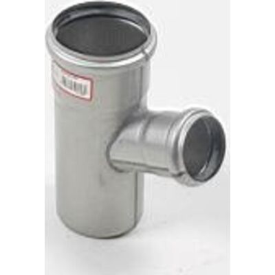Blücher Europipe Grenrør, 68°, Ø75x50 Mm, Rustfrit Stål Blücher Europipe Grenrør, 68°, Ø75x50 Mm, Rustfrit Stål