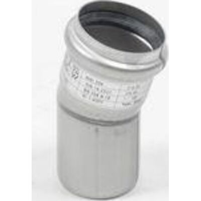 Blücher Rustfrit stål 15° Bøjning - 75mm - Rørsamling Blücher Rustfrit stål 15° Bøjning - 75mm - Rørsamling