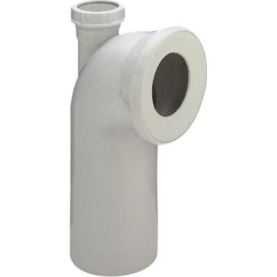 Viega Toilettilslutning 90°, Plastik, Hvid, 40mm, 230mm Viega Toilettilslutning 90°, Plastik, Hvid, 40mm, 230mm