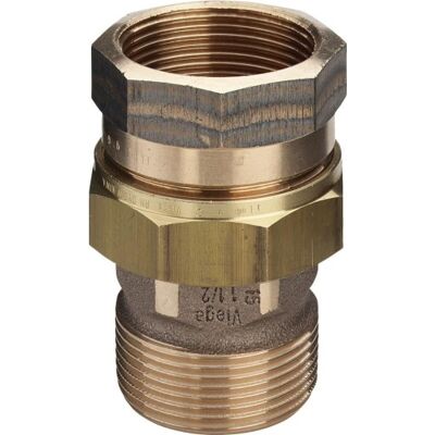 VIEGA Union 3-delt i bronze - Rørfitting VIEGA Union 3-delt i bronze - Rørfitting