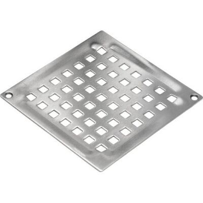 Blücher Square Vienna Afløbsrist, 140x140 Mm, Rustfrit Stål Blücher Square Vienna Afløbsrist, 140x140 Mm, Rustfrit Stål