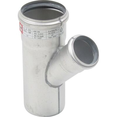 Blücher Europipe Afløbsgrenrør 45 Grader - 110/75 Mm Blücher Europipe Afløbsgrenrør 45 Grader - 110/75 Mm
