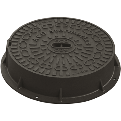 Aco Stormbrixx Sd 437 X 110 Mm Karm/dæksel, Rund, Fast, 40 T, Sg Aco Stormbrixx Sd 437 X 110 Mm Karm/dæksel, Rund, Fast, 40 T, Sg