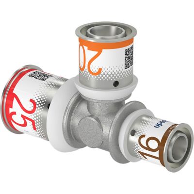 Uponor S-Press Tee Reduceret 25-20-16 Uponor S-Press Tee Reduceret 25-20-16
