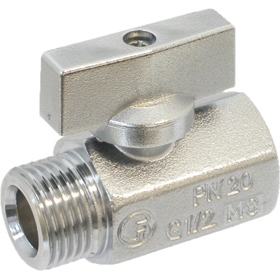 GPA Mini 581 Ventil, Rødgods, Muffe/nippel, 1/2", Kraftig Model GPA Mini 581 Ventil, Rødgods, Muffe/nippel, 1/2", Kraftig Model