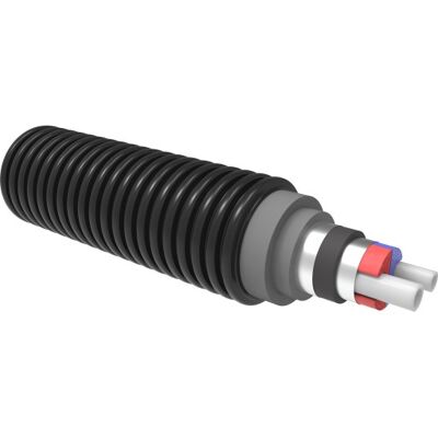 Uponor Ecoflex Aqua Vip Præisoleret Rør Twin 25x3,5-20x2,8/140 Uponor Ecoflex Aqua Vip Præisoleret Rør Twin 25x3,5-20x2,8/140