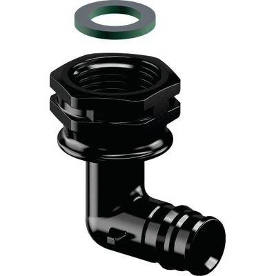 Uponor Q&e; Vinkel M/omløber Ppsu 16-G1/2"Sn Uponor Q&e; Vinkel M/omløber Ppsu 16-G1/2"Sn