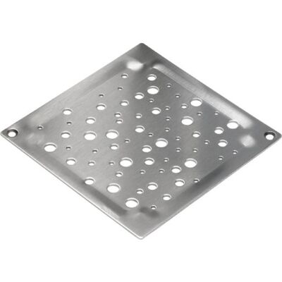 Blücher Rist Square Oslo-Med Skruelås-Rist: 140 X 140 Mm-Rustfrit Stål Blücher Rist Square Oslo-Med Skruelås-Rist: 140 X 140 Mm-Rustfrit Stål