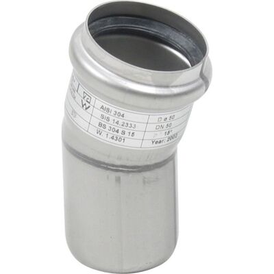 Blücher Bøjning 15°, Ø40mm Blücher Bøjning 15°, Ø40mm