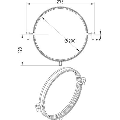 Blücher Rørbærer Med Epdm, Ø200mm Blücher Rørbærer Med Epdm, Ø200mm