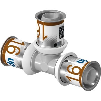 Uponor S-Press PLUS 25x25x25 mm PPSU pressfitting Uponor S-Press PLUS 25x25x25 mm PPSU pressfitting