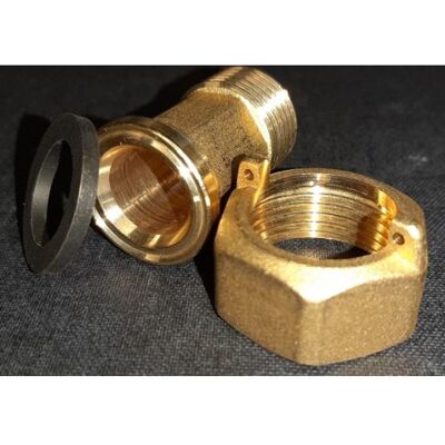 Bonomi 3/4x1" Vandmålerforskruning Kort Bonomi 3/4x1" Vandmålerforskruning Kort