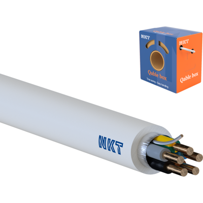 NKT 50 Meter Kabel Exlq Xtra Dca 5g1,5 Hvid, 90°, Box 50 NKT 50 Meter Kabel Exlq Xtra Dca 5g1,5 Hvid, 90°, Box 50