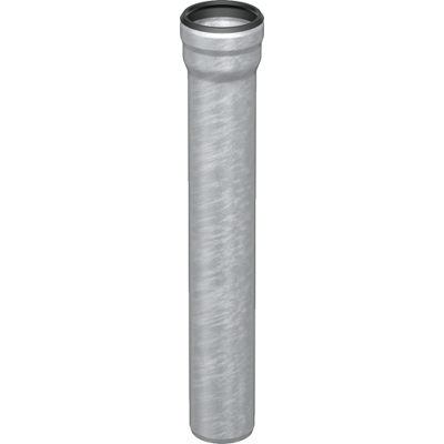 Aco Gm-X Afløbsrør, Ø100 Mm, 2000 Mm, Galvaniseret Stål Aco Gm-X Afløbsrør, Ø100 Mm, 2000 Mm, Galvaniseret Stål