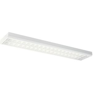 Lareno Modus Kontorarmatur For 2 X Led Rør I Hvidt Alu Gitter