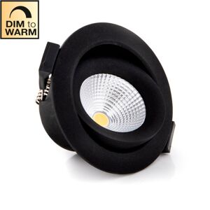 The Light Group Downlight Slc One 360° Led 8w Dtw 1800-3000k Ip44 Sort