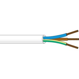 NKT 100 Meter Ledning Pklj 3g0,75 Hvid R100 NKT 100 Meter Ledning Pklj 3g0,75 Hvid R100