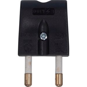 E-Line Stikprop, Flad, Sort E-Line Stikprop, Flad, Sort