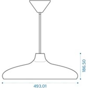 Philips 3d Original-Serie Pendel Vandret Elegant Røget Grå 3m Kabel Sort Philips 3d Original-Serie Pendel Vandret Elegant Røget Grå 3m Kabel Sort