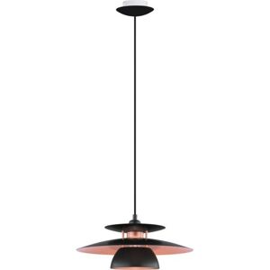 Eglo Brenda - Pendellampe - E27 - Sort/Nøddetræ - Loftlampe Eglo Brenda - Pendellampe - E27 - Sort/Nøddetræ - Loftlampe