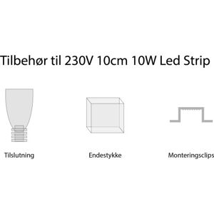 All-Light 230v Led Strip Endestykke All-Light 230v Led Strip Endestykke