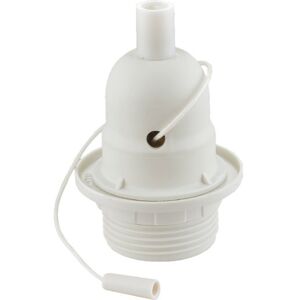 Halo Design E27 Plast Fatning Med Snorafbryder, Hvid Halo Design E27 Plast Fatning Med Snorafbryder, Hvid