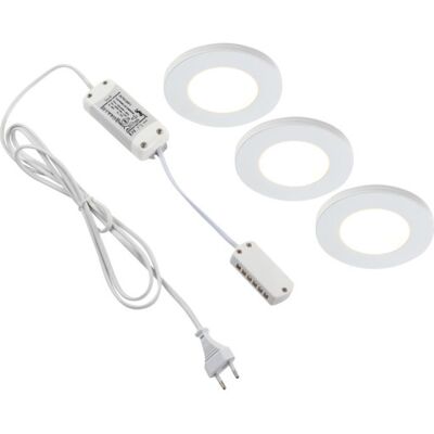 Diospot - Flat - White - 3-spot - LED indbygningsspot‑sæt Diospot - Flat - White - 3-spot - LED indbygningsspot‑sæt