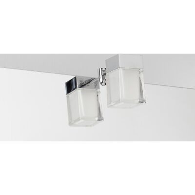 LOEVSCHALL - Cube LED - Hvid - Spejllampe LOEVSCHALL - Cube LED - Hvid - Spejllampe