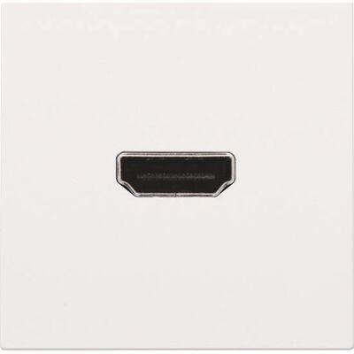 Niko Hdmi Udtag Med Terminaler For Ledningsmontering, Hvid Niko Hdmi Udtag Med Terminaler For Ledningsmontering, Hvid