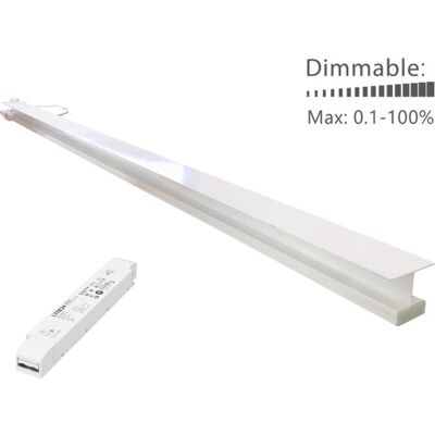 Green:ID Green-Id Led Troldtekt 120 Cm, Underforsænket, 3000k, Triac/push Green:ID Green-Id Led Troldtekt 120 Cm, Underforsænket, 3000k, Triac/push