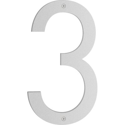 Beslagsboden Nordic Husnummer, 3, Mat Grå Beslagsboden Nordic Husnummer, 3, Mat Grå