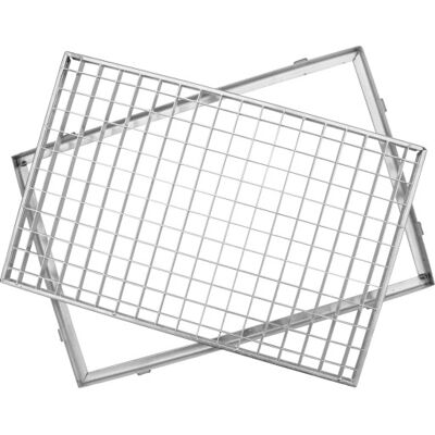 Aco Vario Dørrist, Med Ramme, 100x25 Cm, Galvaniseret Aco Vario Dørrist, Med Ramme, 100x25 Cm, Galvaniseret
