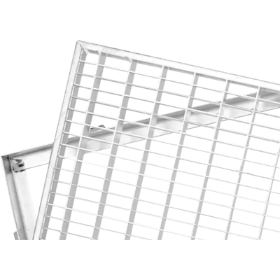 Aco Vario Dørrist, Med Ramme, 80x50 Cm, Galvaniseret Aco Vario Dørrist, Med Ramme, 80x50 Cm, Galvaniseret