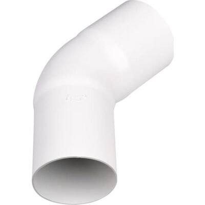 Plastmo 45° Bøjning I Hvid Med Ø75 Mm Nedløb Plastmo 45° Bøjning I Hvid Med Ø75 Mm Nedløb