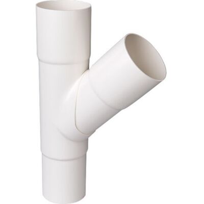 Plastmo 60° Grenrør I Hvid Med Ø75 Mm Nedløb Plastmo 60° Grenrør I Hvid Med Ø75 Mm Nedløb