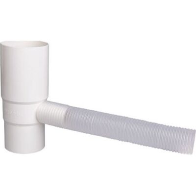 Plastmo Vandudtag Ø75 Mm Med Flexslange I Hvid Plastmo Vandudtag Ø75 Mm Med Flexslange I Hvid