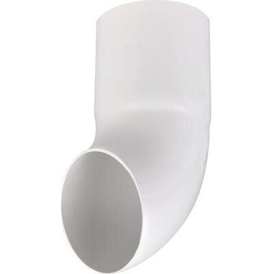 Plastmo Udkaster I Hvid Med Ø75 Mm Nedløb Plastmo Udkaster I Hvid Med Ø75 Mm Nedløb