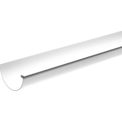 Plastmo Tagrende Nr. 12 I Hvid - 6 Meter Plastmo Tagrende Nr. 12 I Hvid - 6 Meter