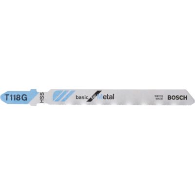 Bosch T118G Højhastigheds stål bajonettsavsklinger - Pakke med 5 Bosch T118G Højhastigheds stål bajonettsavsklinger - Pakke med 5