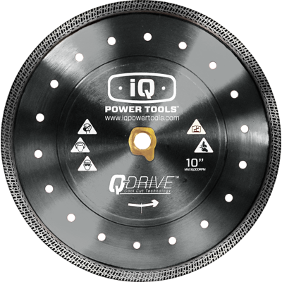 iQ POWER TOOLS Diamantklinge For Iq Ts244, Hårde Fliser, Ø254 Mm iQ POWER TOOLS Diamantklinge For Iq Ts244, Hårde Fliser, Ø254 Mm
