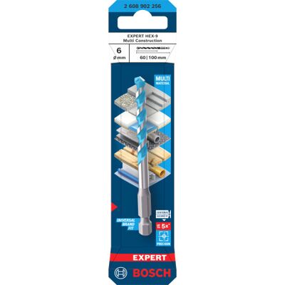 Bosch Hex-9 Multi Construct Bor, 6 X 60/100 Mm Bosch Hex-9 Multi Construct Bor, 6 X 60/100 Mm