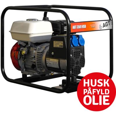 Sydvesta Generator Agt 3501, Honda Gx200, 6,5 Hk Sydvesta Generator Agt 3501, Honda Gx200, 6,5 Hk
