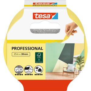 Tesa Afdækningstape 38 Mm X 25 M, Gul Tesa Afdækningstape 38 Mm X 25 M, Gul